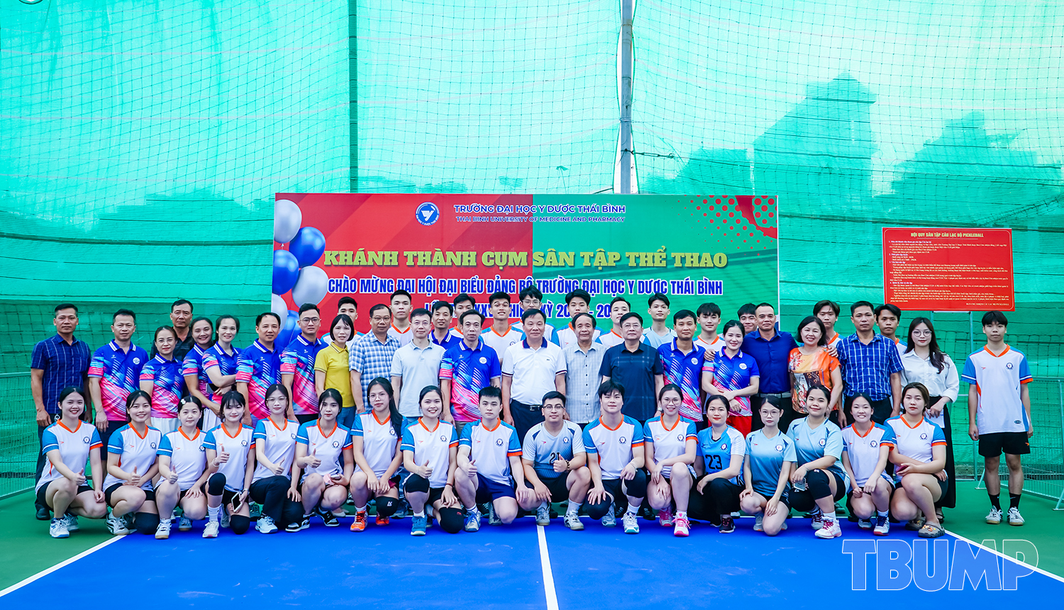 Khánh thành cụm sân tập thể thao chào mừng Đại hội Đảng bộ Trường Đại học Y Dược Thái Bình lần thứ XXV, nhiệm kỳ 2025-2030