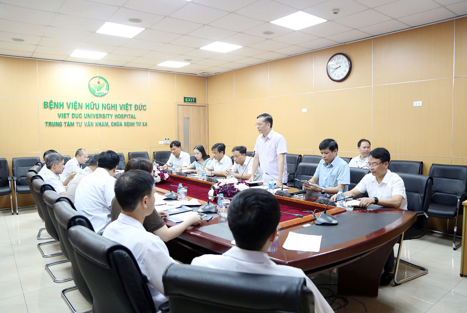 Trường Đại học Y Dược Thái Bình làm việc với Bệnh viện Hữu nghị Việt Đức về kế hoạch giảng dạy các học phần thực hành lâm sàng