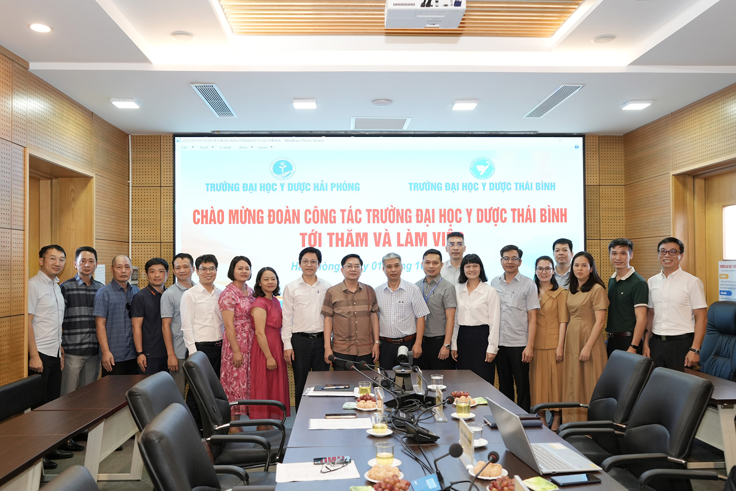Trường Đại học Y Dược Thái Bình thăm và trao đổi hợp tác với Trường Đại học Y Dược Hải Phòng
