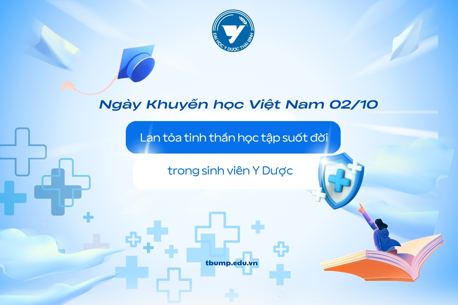 Ngày Khuyến học Việt Nam 02/10: Lan tỏa tinh thần học tập suốt đời trong sinh viên Y Dược