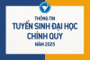 Thông báo Điều chỉnh một số nội dung trong kế hoạch tuyển sinh năm 2025