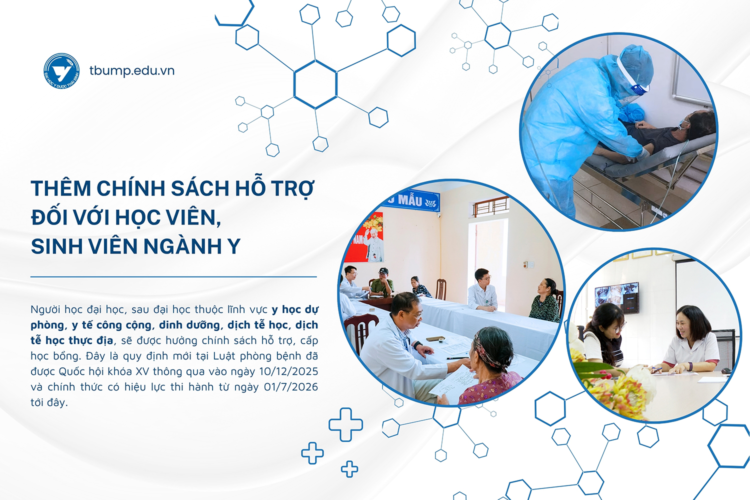 Thêm chính sách hỗ trợ đối với học viên, sinh viên ngành y